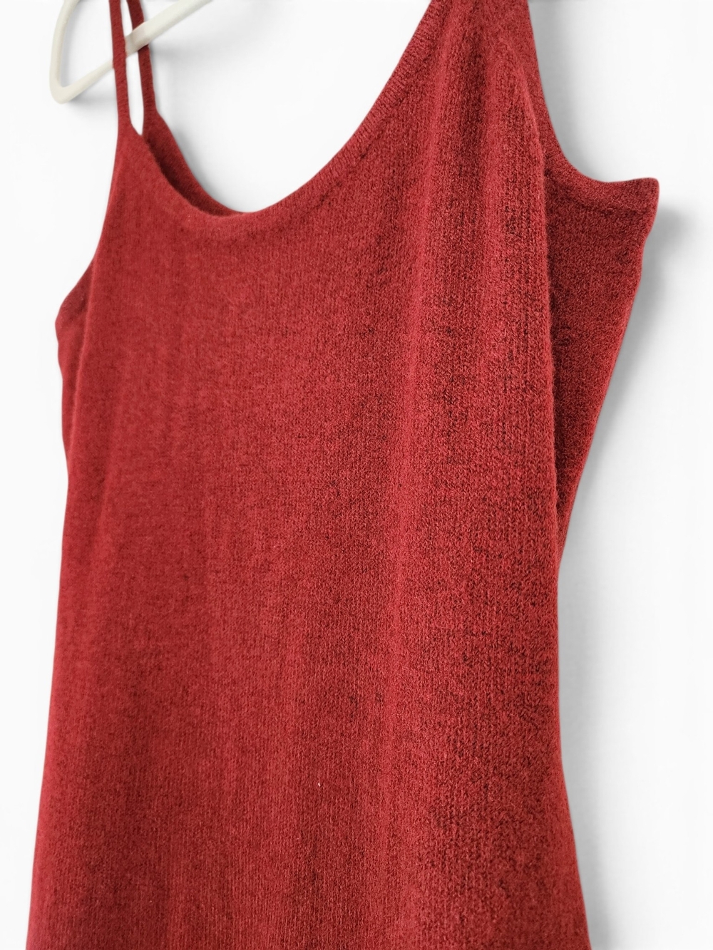 Rhythm. Burgundy Knit Maxi Slip Dress Size Small - Picture 5 of 6